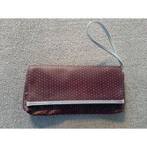 VICTORIAS SECRET POCKETBOOK SATCHEL HAND BAG ZIPPER sparkle 8.5"